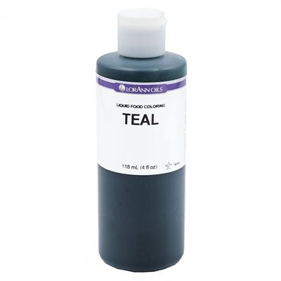 Teal Liquid Food Color - Liquid Food Coloring - 4 oz, 1 Gallon - Ships Free Within Canada on Orders Above CAD $199
