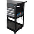 Utility Cart, 4 Drawers, 18" L x 33" W x 39" H, Black