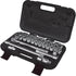 SAE/Metric Socket Set, 29 Pcs, 1/2" Drive Size
