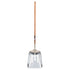 Scoop Shovel, Wood, Aluminum Blade, Straight Handle, 45-3/4" Length