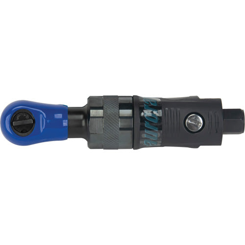 Stubby Industrial Air Ratchet Wrench, 1/4" Drive, 1/4" NPT, 3 CFM