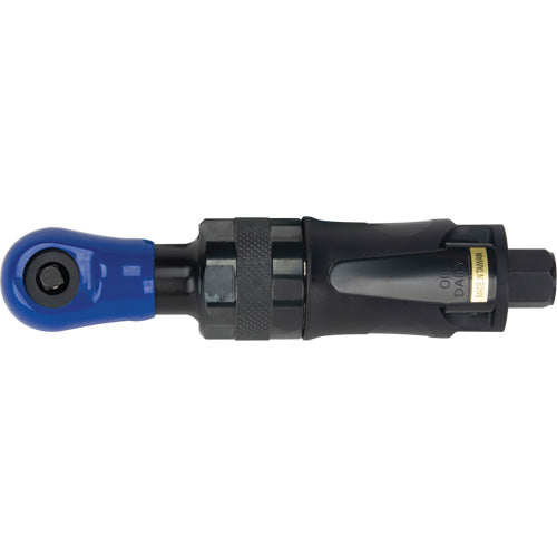 Stubby Industrial Air Ratchet Wrench, 1/4" Drive, 1/4" NPT, 3 CFM