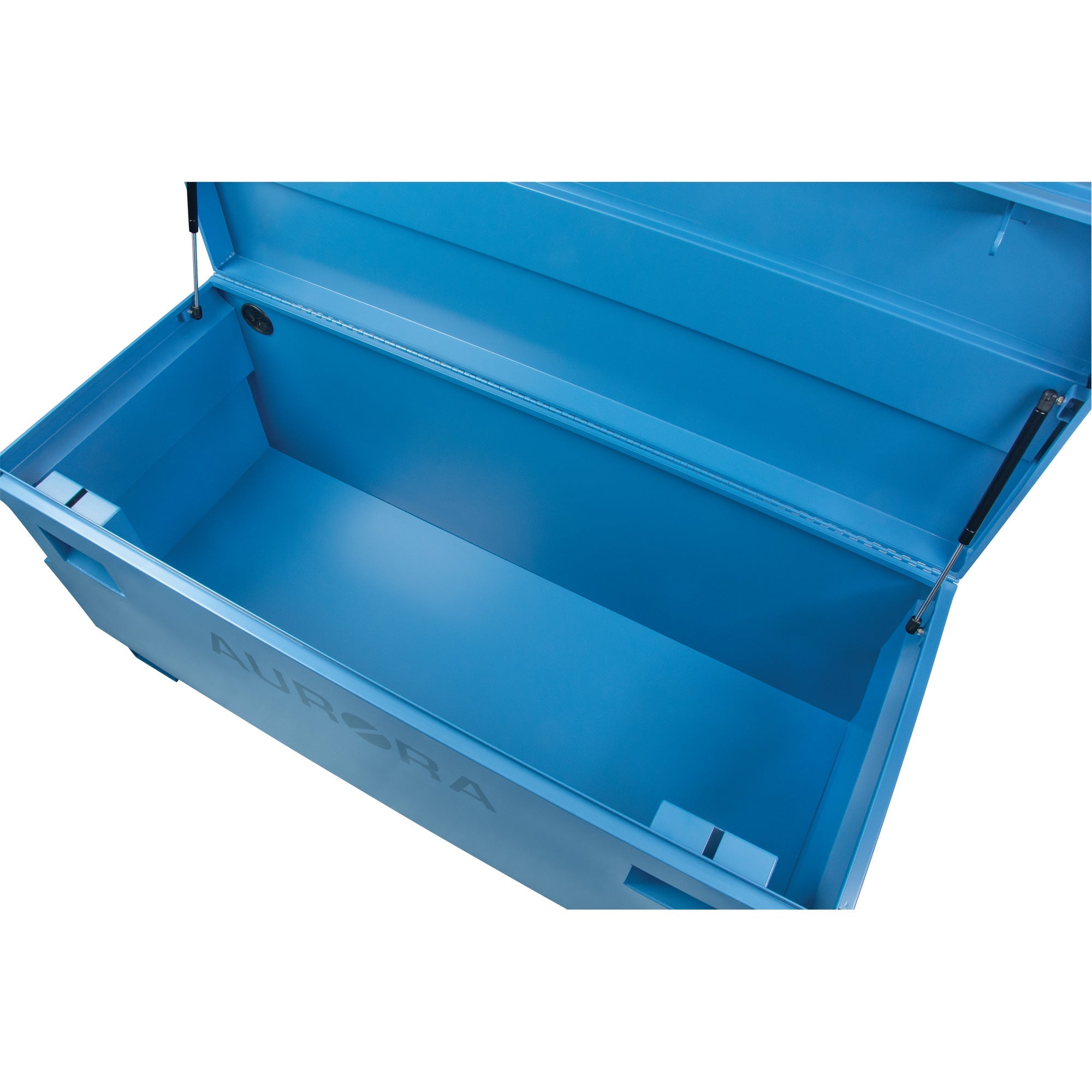 Jobsite Tool Box, 48" x 24" x 27-3/5", Steel, Blue