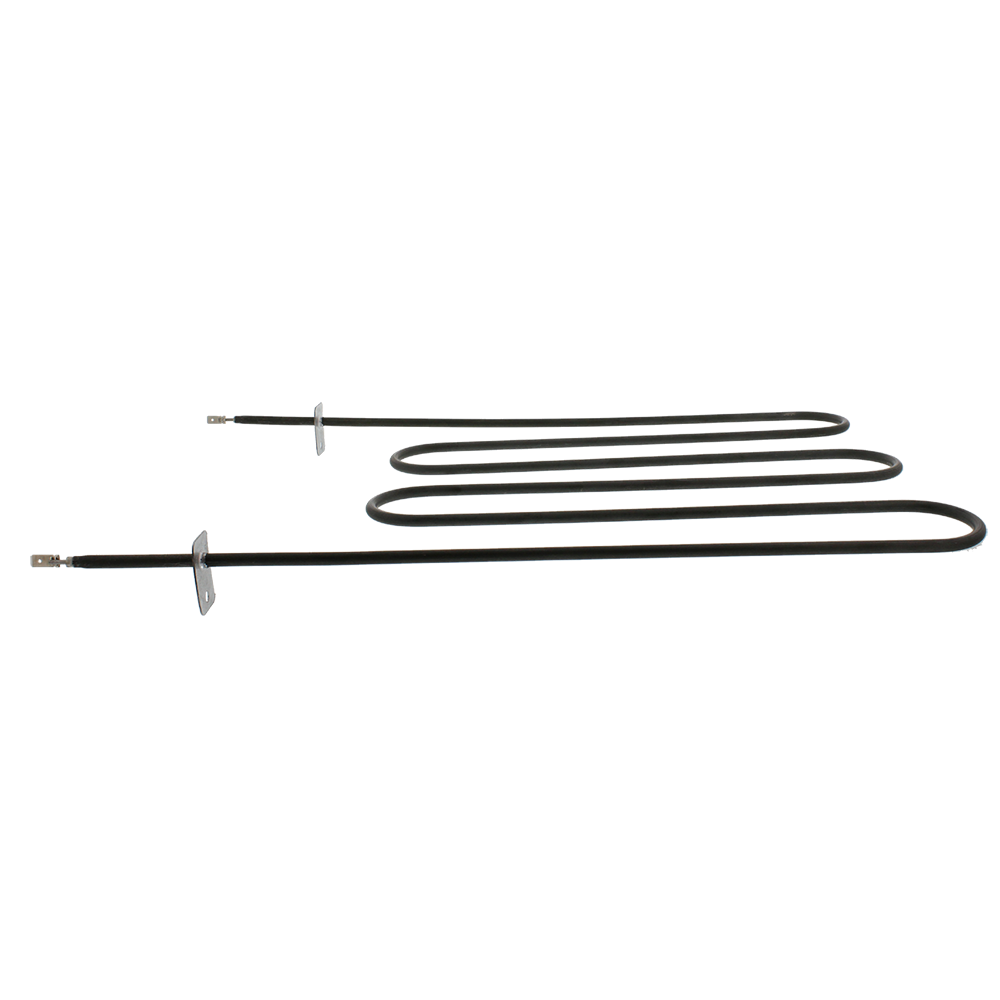XPart Supply black heating element wire with mounting brackets on black background