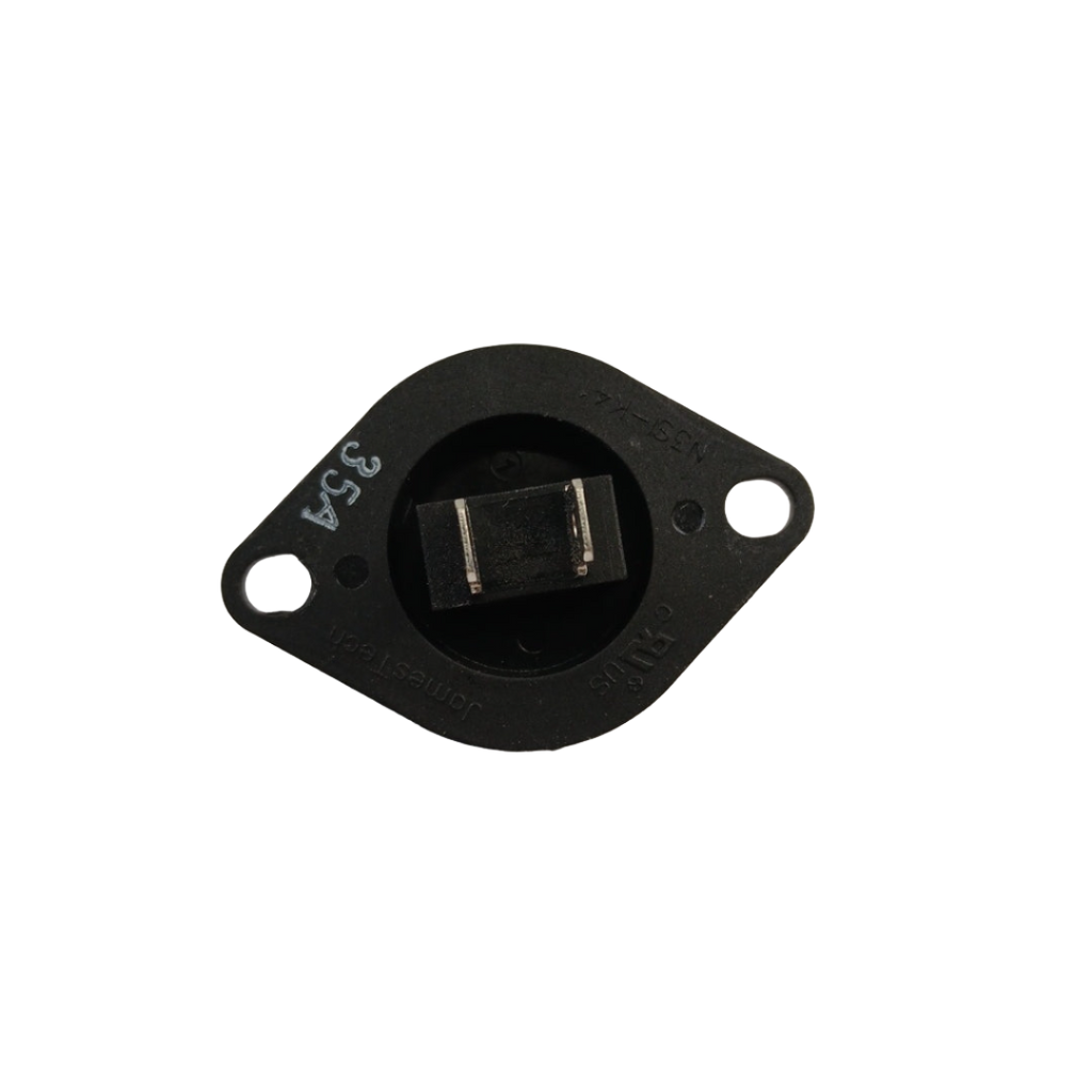 XPart Supply black plastic automotive sensor with two mounting holes and central connector
