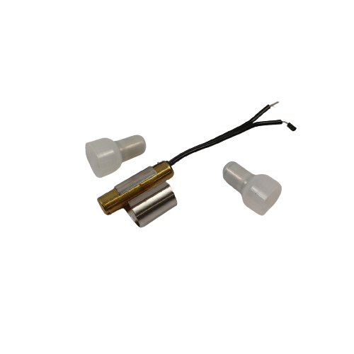 W10316760 refrigerator thermostat replacement part with metal sensor and white plastic caps