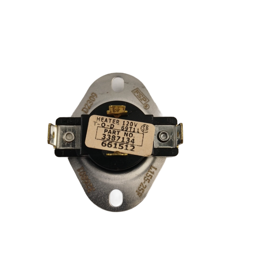 XPart Supply 120V heater thermostat switch with metal mounting bracket and electrical terminals