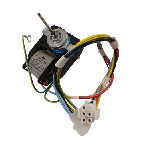 XPart Supply electric motor with multi-colored wiring and white connector plug for appliances
