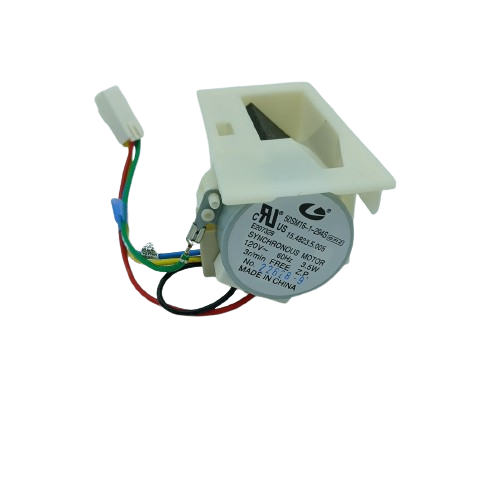XPart Supply synchronous motor with white plastic mounting bracket and multicolor wires