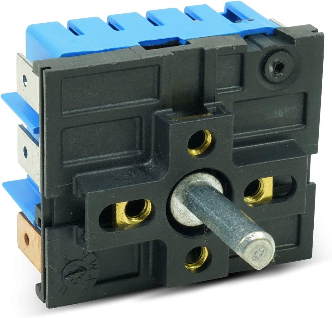 W10857622 range surface element switch black and blue with metal shaft by XPart Supply