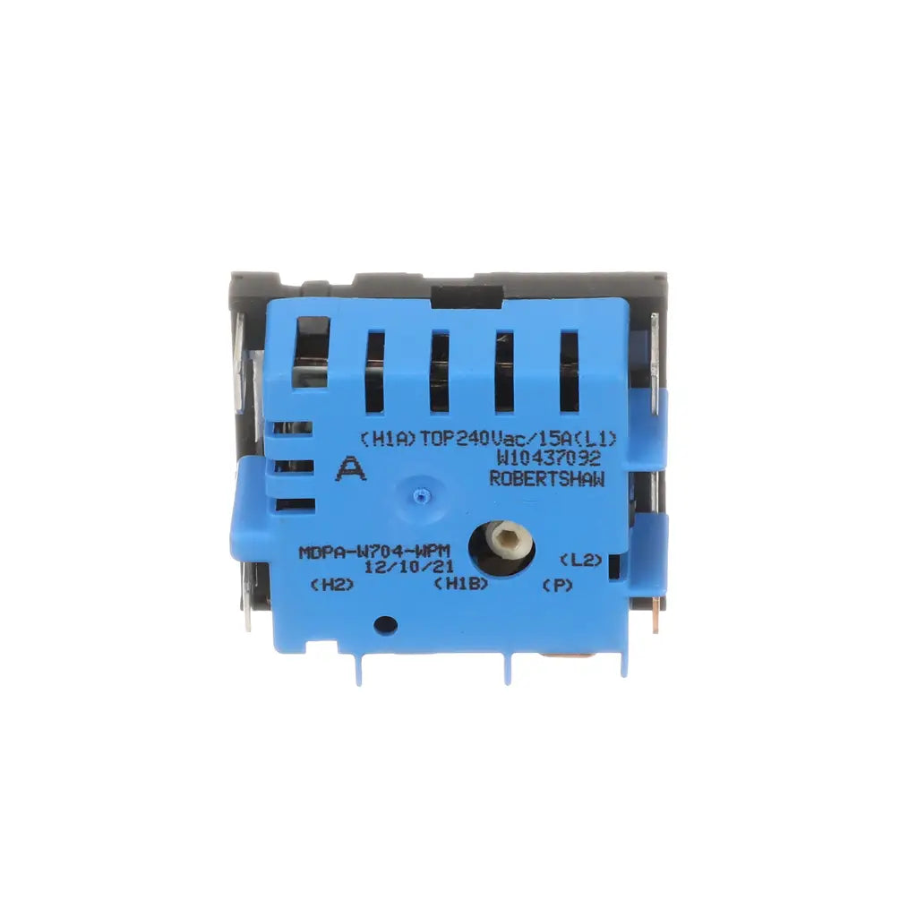 XPart Supply W10857622 range surface element switch blue and black electrical control component