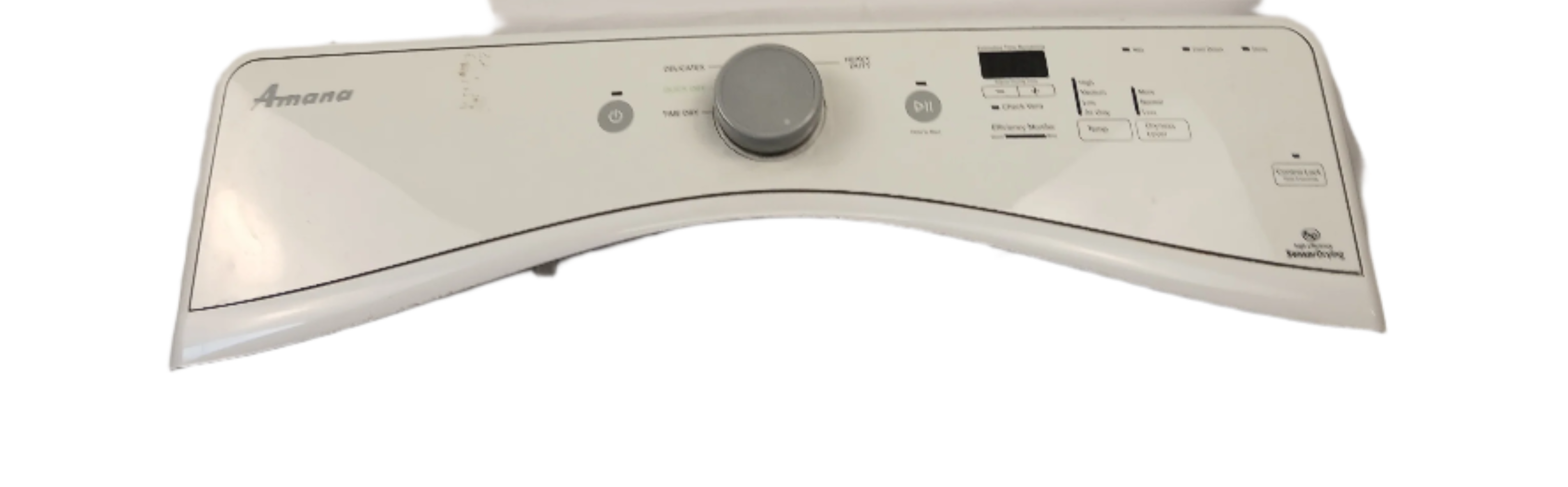 Amana white W10639916 dryer control panel with knob and digital display from XPart Supply Ltd