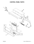 W10841692 wall oven control board diagram with labeled parts for repair and maintenance