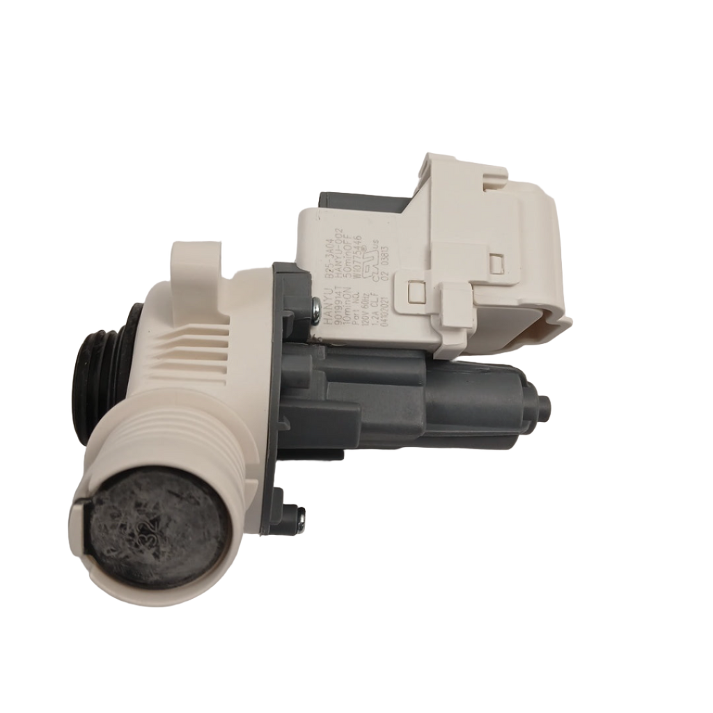 XPart Supply W10919003 washer water pump replacement with white and gray housing for efficient washing machine repair