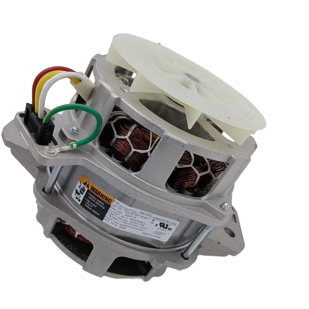 W11026785 washer drive motor replacement with metal frame and wiring by XPart Supply