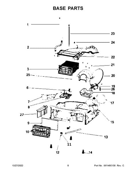 XPart Supply diagram of W11516811 dryer drain pump replacement with detailed base parts breakdown