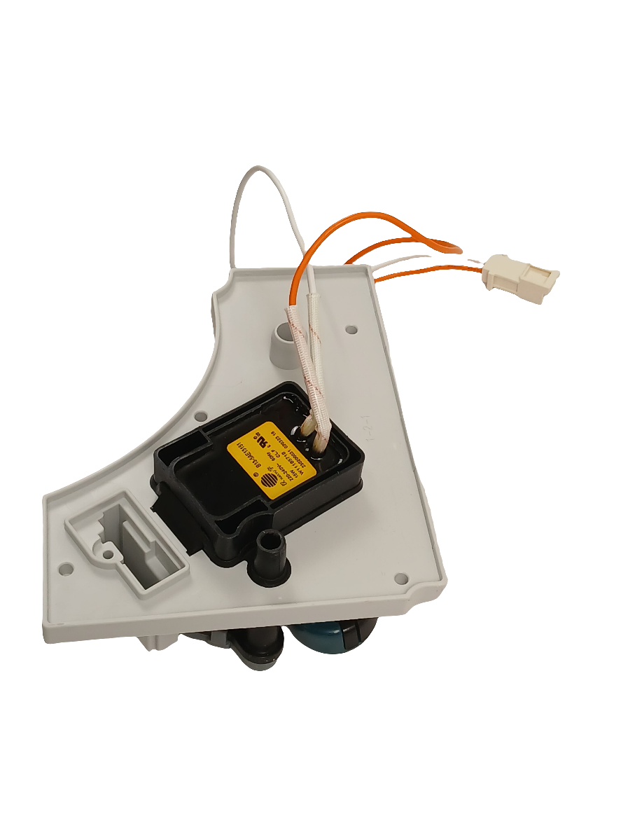 W11516811 dryer drain pump replacement part with wiring and white mounting bracket from XPart Supply