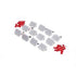 W11683241 refrigerator LED module kit with multiple white LED modules and red connectors