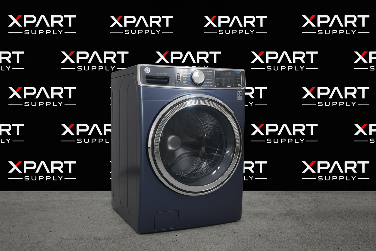 Washing machine with XPart Supply branded background