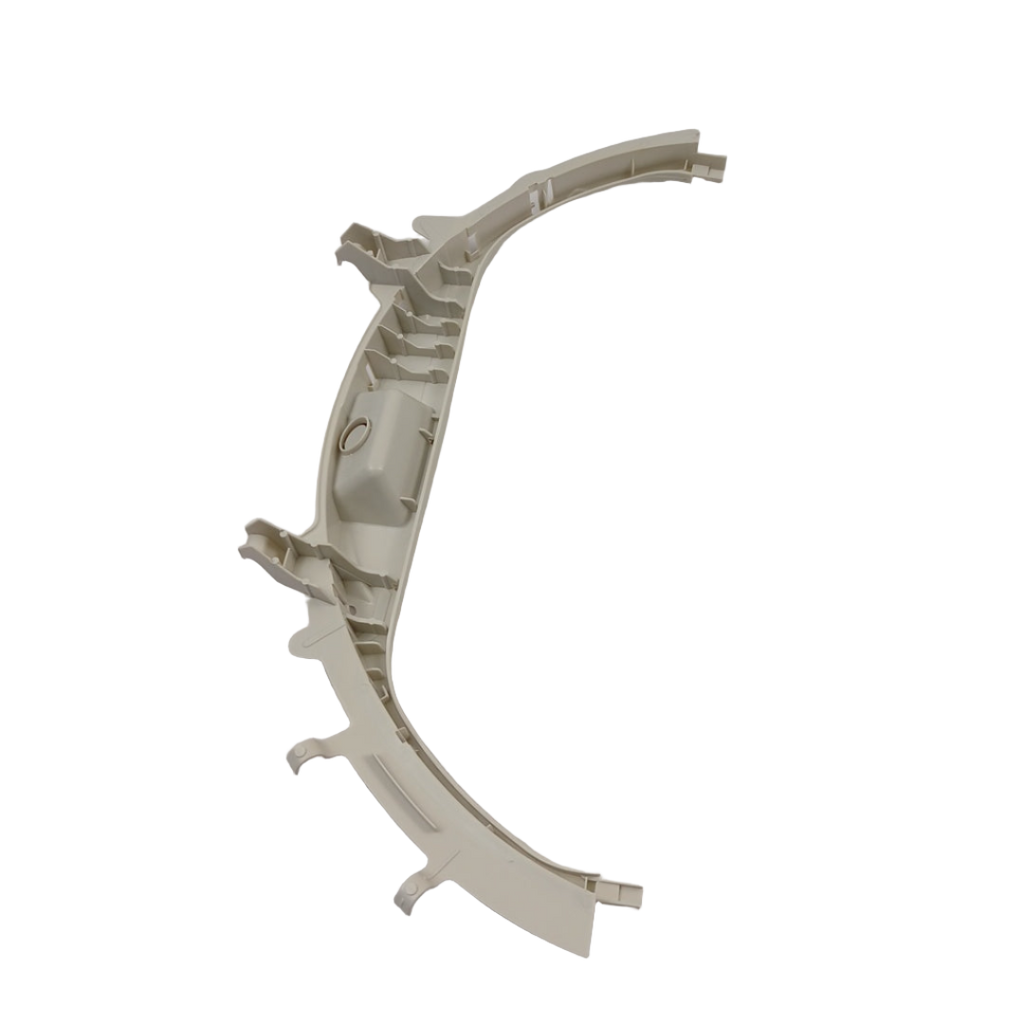 Beige curved plastic component part from WE49X20697 dryer maintenance kit by XPart Supply