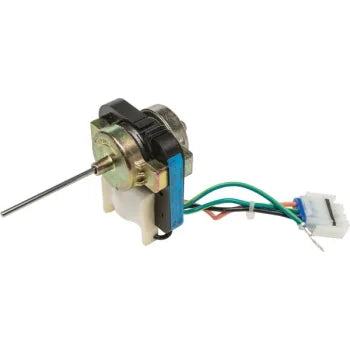 XPart Supply WG03F02225 fridge evaporator fan motor with metal shaft and wiring connector