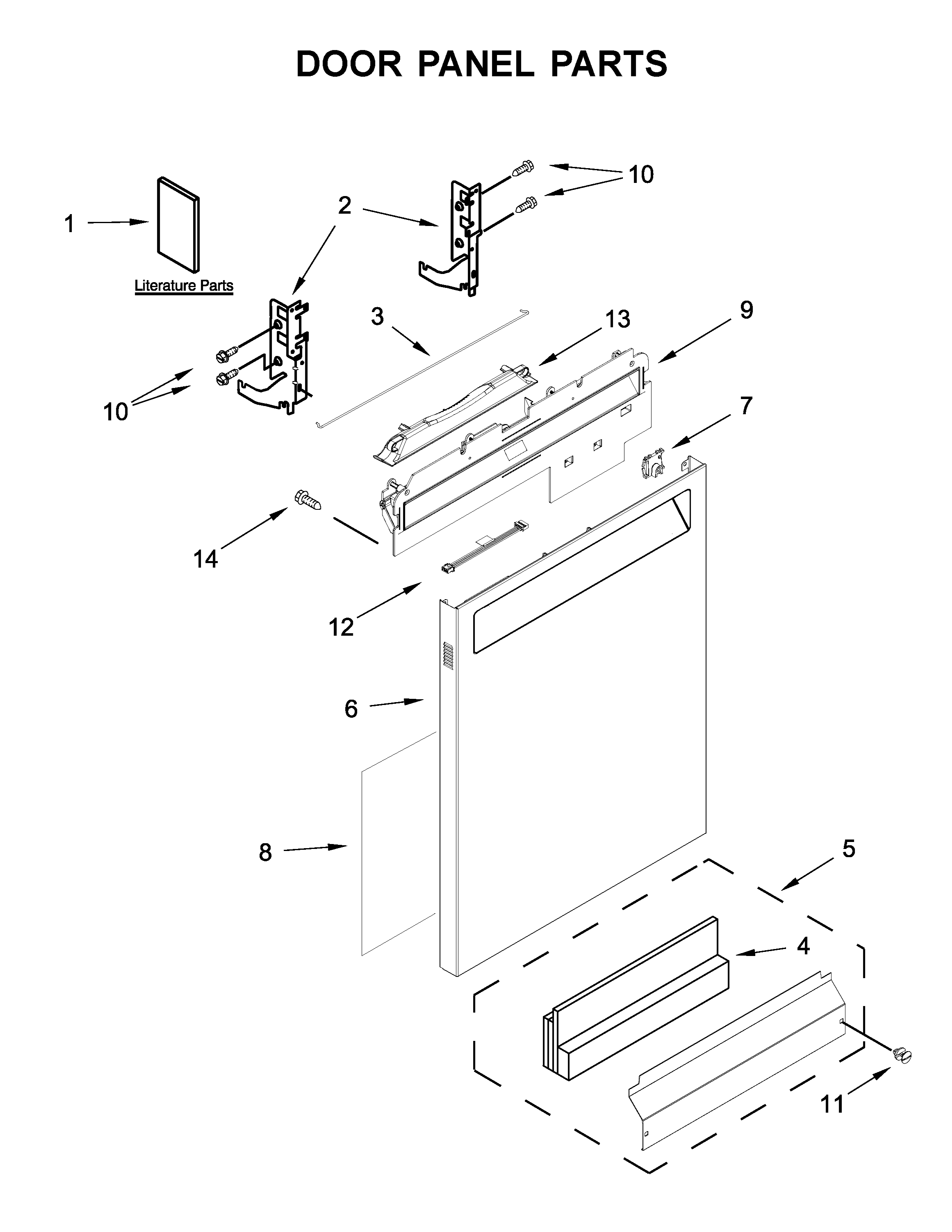 WG01L03161 Dishwasher Inner Door