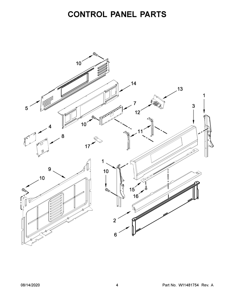 W11177731 Oven Control Panel - XPart Supply