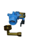 W10648041 dishwasher water inlet valve blue plastic assembly with brass elbow and mesh filter