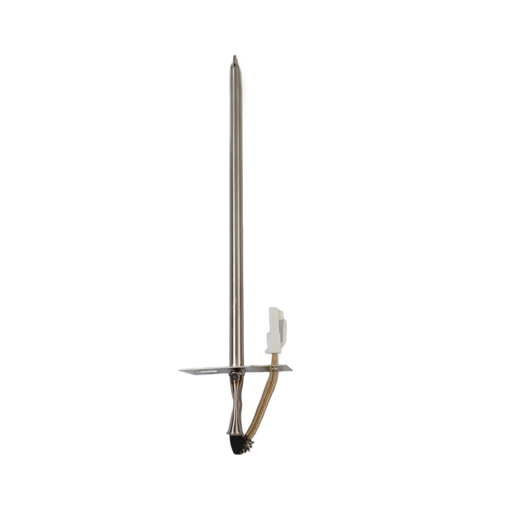 WPW10181986 oven temperature sensor stainless steel probe with mounting bracket and connector harness