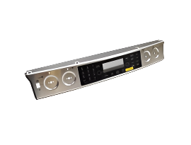 Stainless steel oven control assembly with digital display and knobs WPW10206079 range control touch panel from XPart Supply