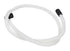White corrugated flexible dishwasher drain hose with black end fittings WPW10545278 dishwasher drain hose replacement