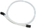 WPW10545278 dishwasher drain hose replacement white corrugated flexible hose with black end fittings
