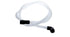 XPart Supply white corrugated WPW10545278 dishwasher drain hose replacement with black elbow connector for dishwasher drainage