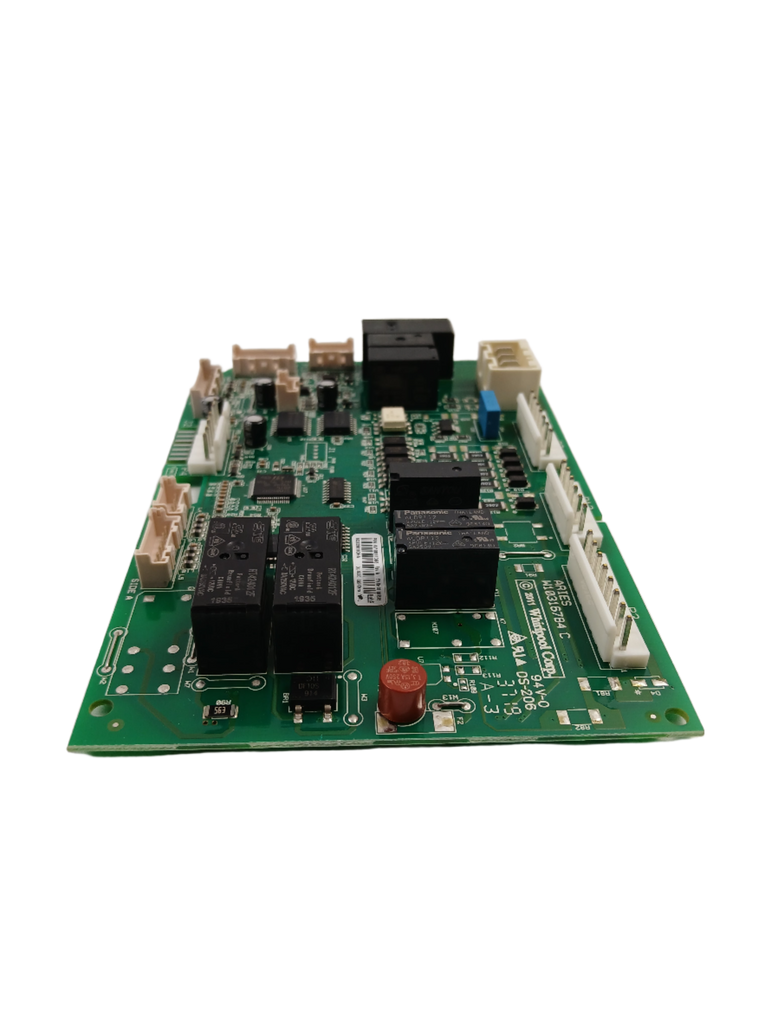 WPW10675033 refrigerator control board replacement XPart Supply green circuit board with relays and connectors