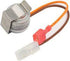 WP10442411 defrost thermostat by XPart Supply with metal sensor and orange wire connector