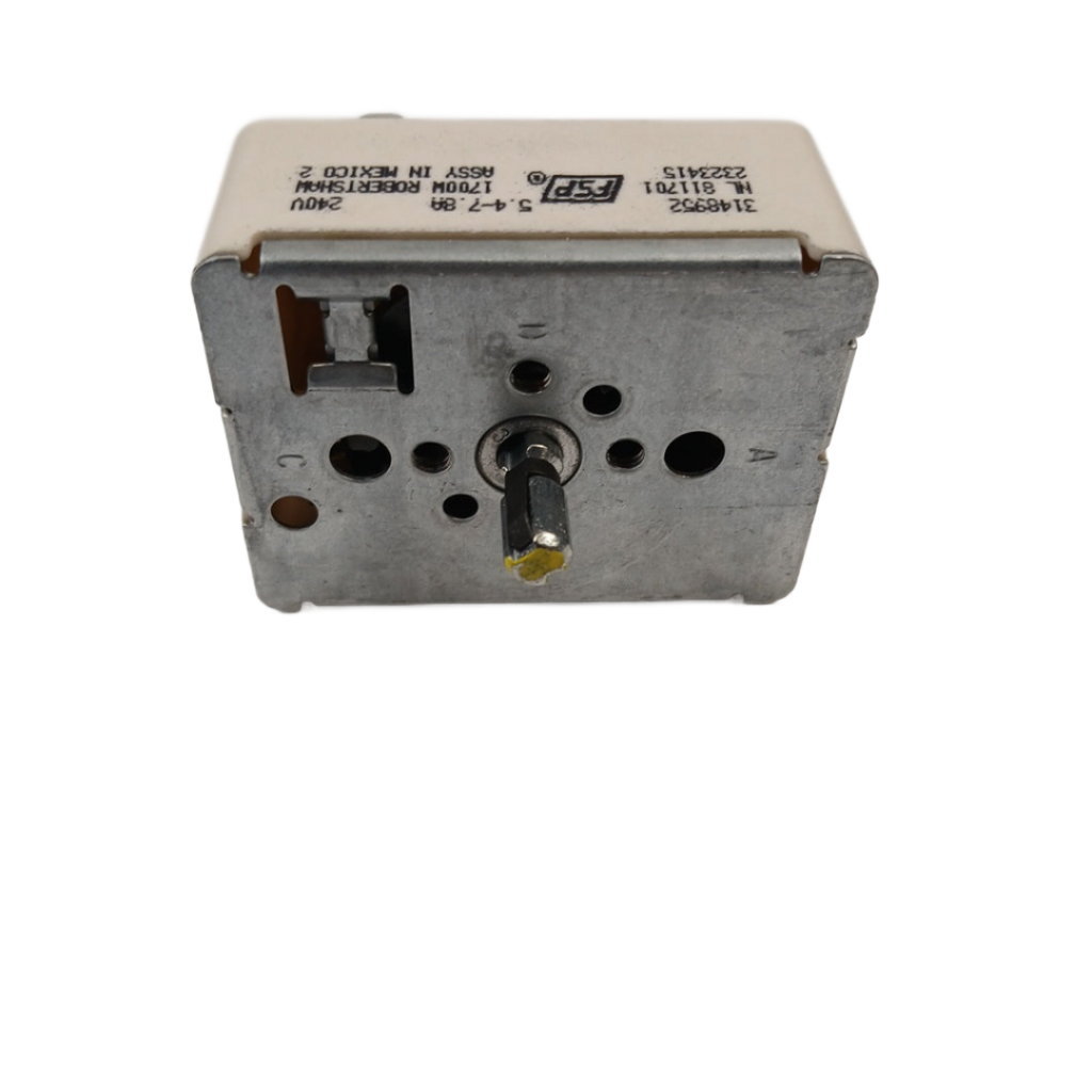 WP3148952 replacement burner switch by XPart Supply with metal and plastic components