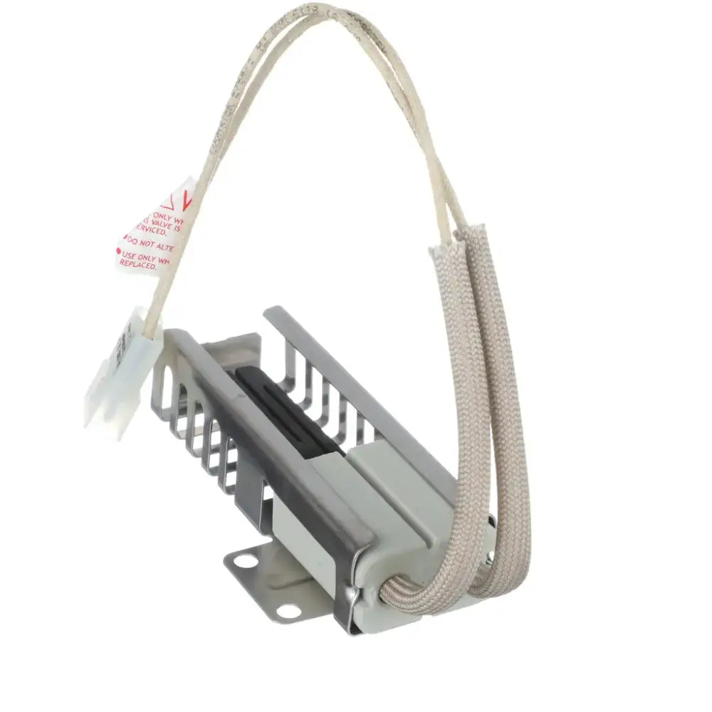 WP3186491 range oven ignitor replacement by XPart Supply with metal frame and wired connectors
