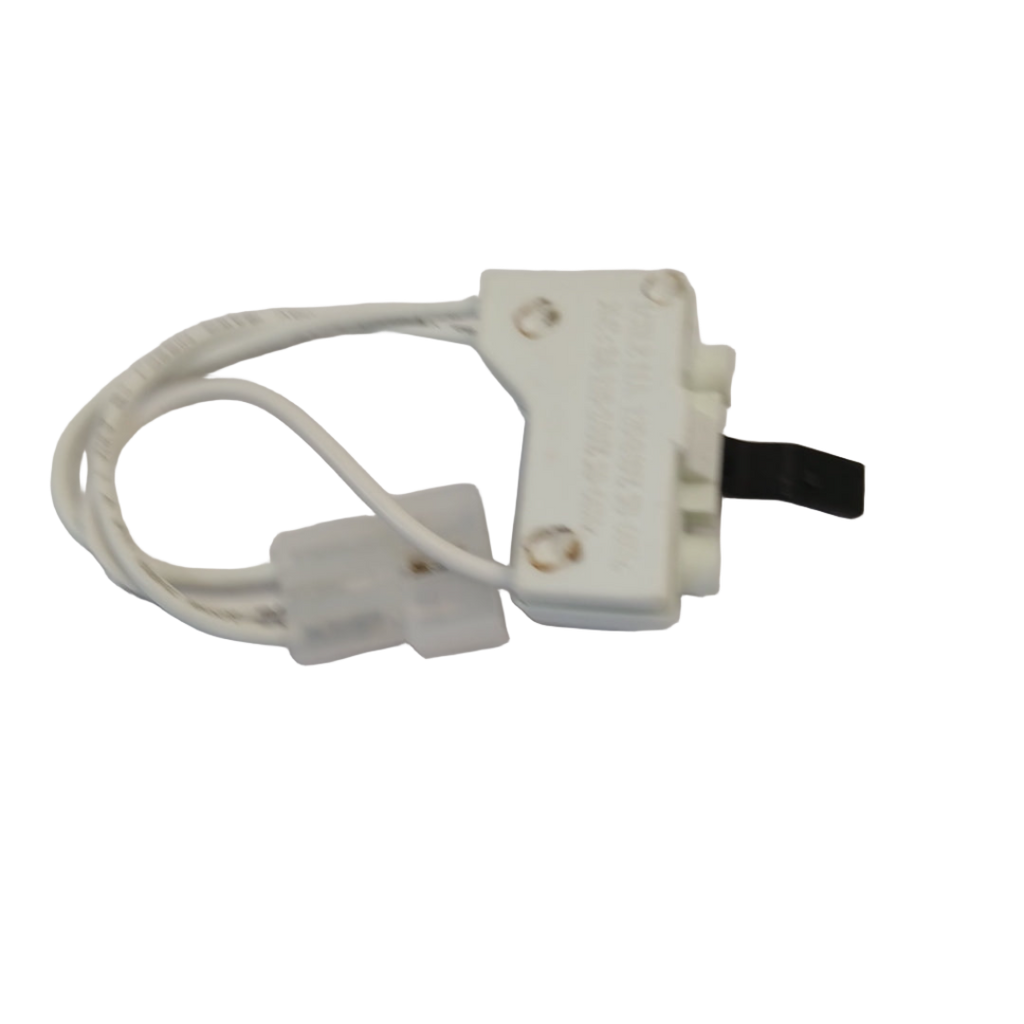 White WP3406107 dryer door switch with attached wiring harness by XPart Supply