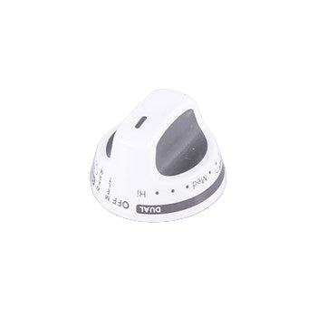 WPW10193253 Range Burner Control Knob, White