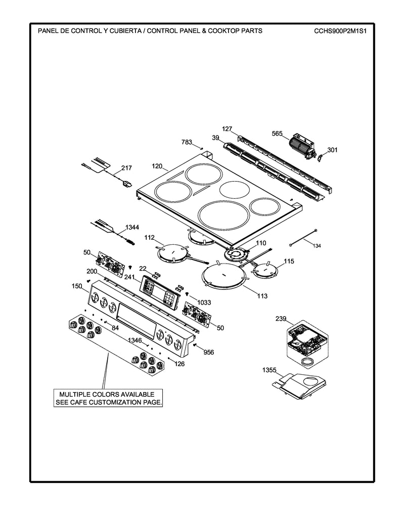 WS01L17573 Range Glass and Touch Board Assembly - XPart Supply Ltd.