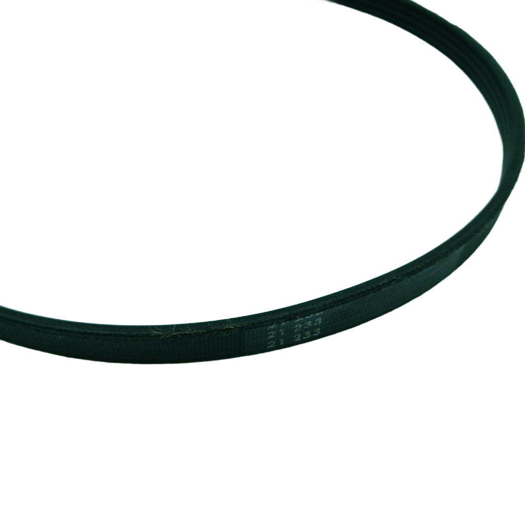 WW01F01756 compatible washer belt by XPart Supply shown close-up on black background