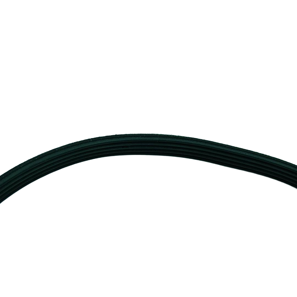 Close-up of WW01F01756 compatible washer belt by XPart Supply showing grooves and texture