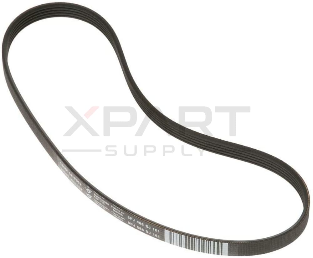 WW01F01756 compatible washer belt by XPart Supply black multi-ribbed replacement belt