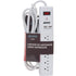 USB Charging Surge Protector, 6 Outlets, 1200 J, 1875 W, 6' Cord