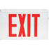 Exit Sign, LED, Battery Operated/Hardwired, 12-1/5" L x 7-1/2" W, English