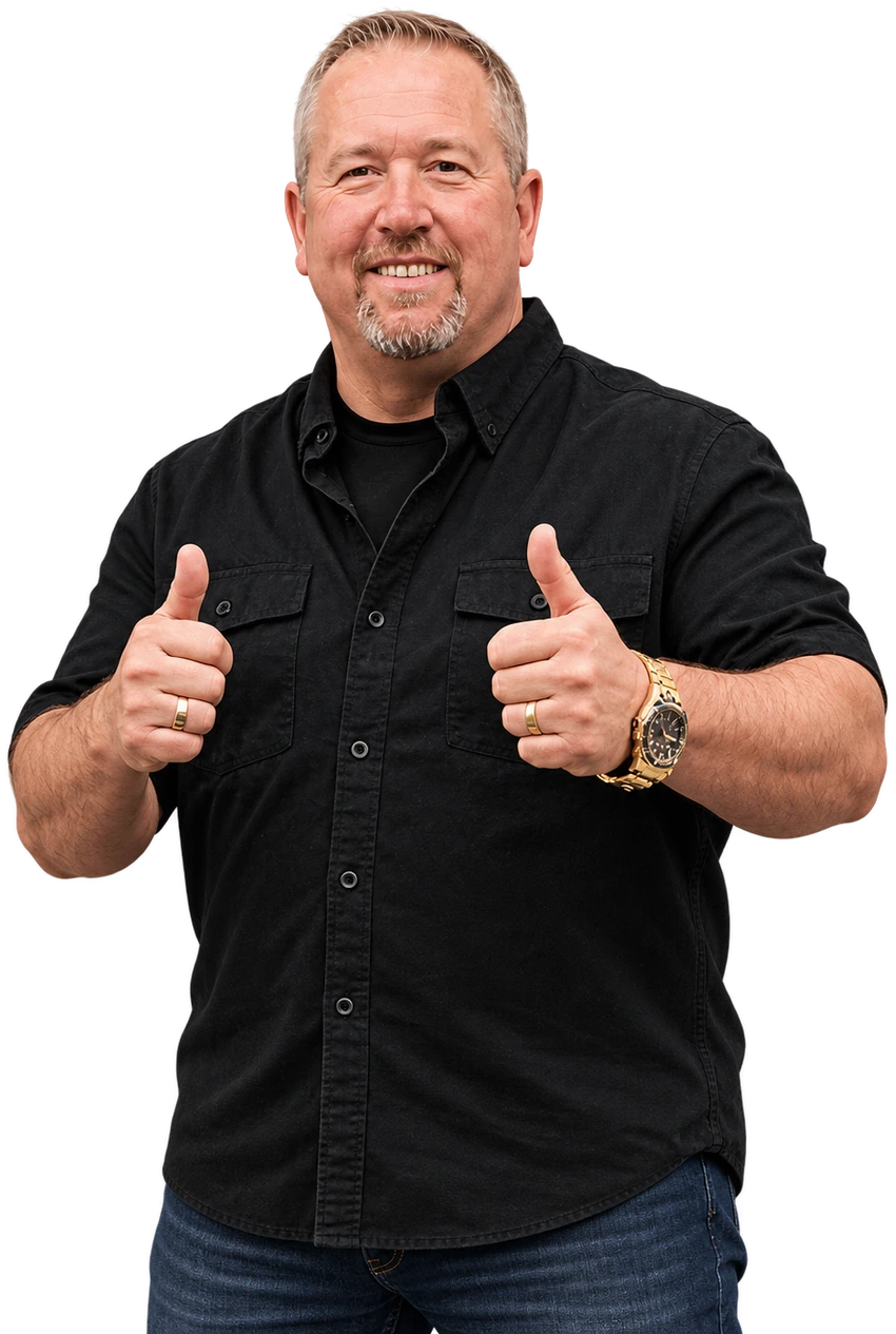 Bubba giving two thumbs up