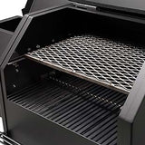 YS480s Black Competition with Stainless Steel Shelves + 2nd Level Slide-Out Cooking Shelf