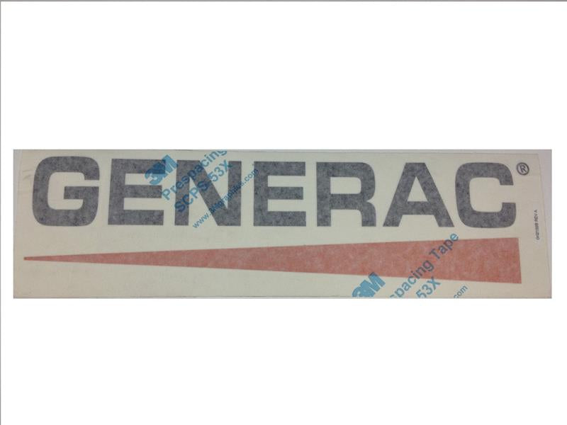 Generac Logo Decal 430mm Part # 0H2159B - XPart Supply