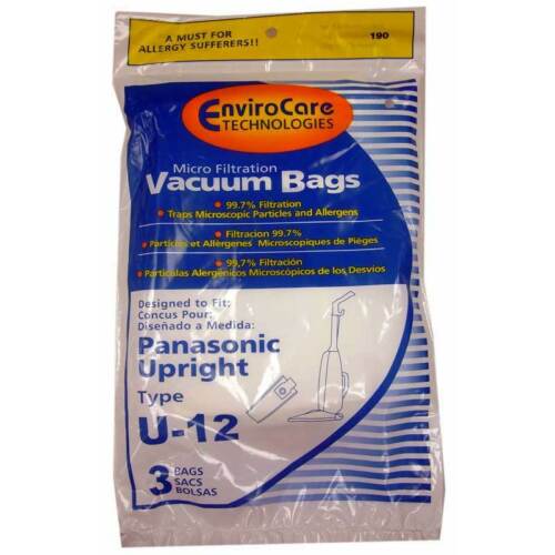 3pk, Panasonic U-12 Upright, Paper Bags Part 190 - Appliance Genie