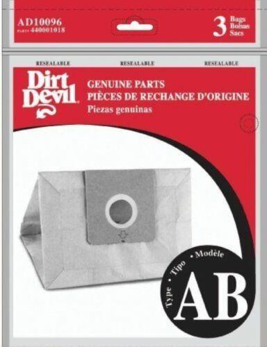 6 pk Dirt Devil Type AB Vacuum Bags part AD10096-3 - Appliance Genie